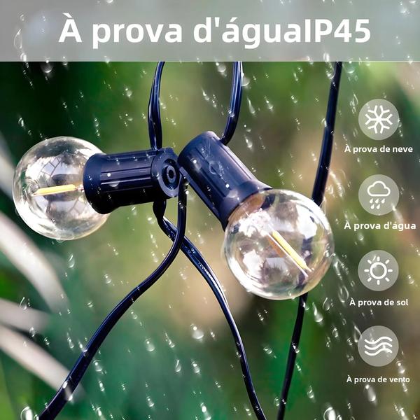 Imagem de Ao Ar Livre Led G40 Luzes Da Corda 110v 220v Festão Fada Pátio Guirlanda Lâmpada Festa Jardim