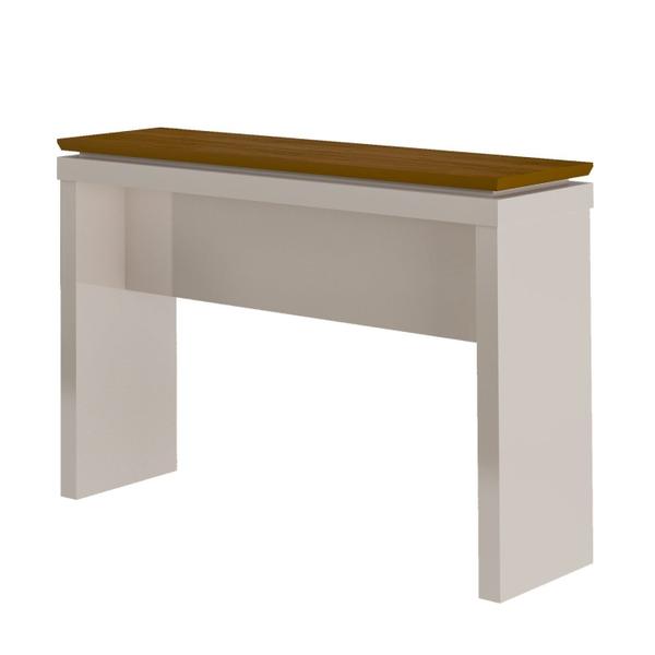 Aparador 120cm Moon Tamburato 50mm Off White/Cedro - Artely Imagem de Aparador 120cm Moon Tamburato 50mm Off White/Cedro