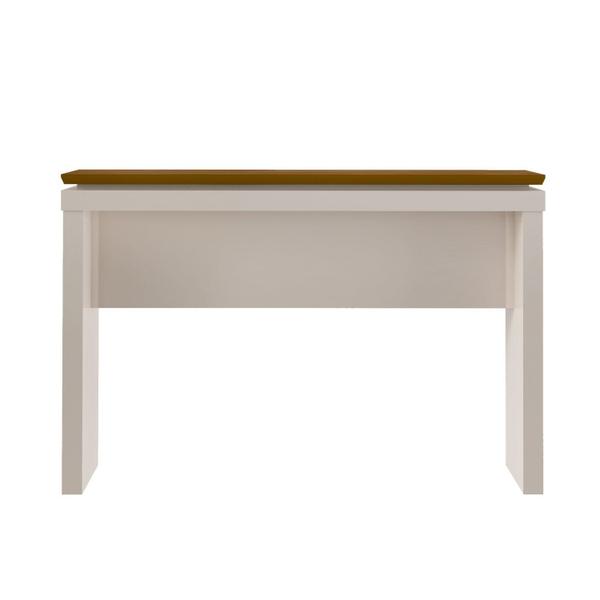Aparador 120cm Moon Tamburato 50mm Off White/Cedro - Artely Imagem de Aparador 120cm Moon Tamburato 50mm Off White/Cedro