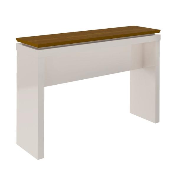 Aparador 120cm Moon Tamburato 50mm Off White/Cedro - Artely Imagem de Aparador 120cm Moon Tamburato 50mm Off White/Cedro