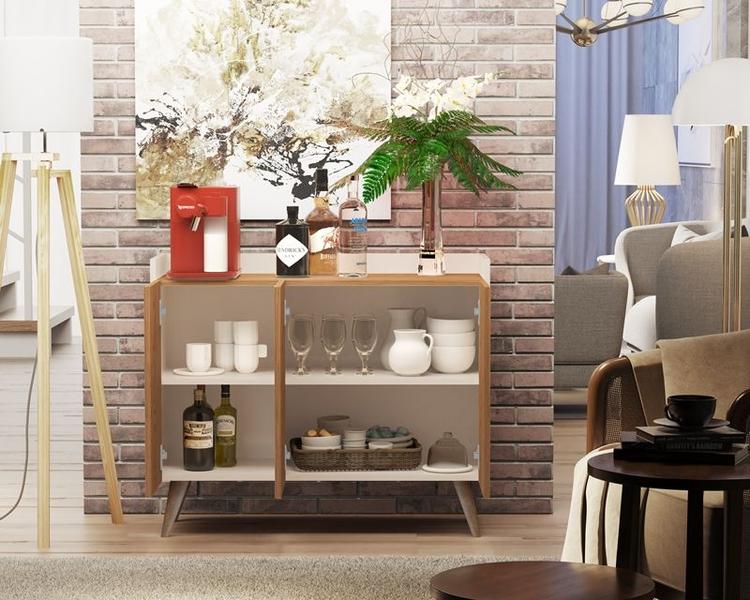 Aparador 3 Portas Galhardo II Plus cor Off / Freijó - Comprar Moveis para sua Casa - Comprar Móveis em Casa Imagem de Aparador 3 Portas Galhardo II Plus cor Off / Freijó - Comprar Moveis para sua Casa