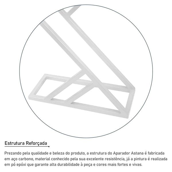 Aparador Astana Para Sala Quarto Branco e Villandry - Genus Móveis Imagem de Aparador Astana Para Sala Quarto Branco e Villandry