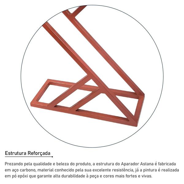 Aparador Astana Para Sala Quarto Cobre e Branco - Genus Móveis Imagem de Aparador Astana Para Sala Quarto Cobre e Branco