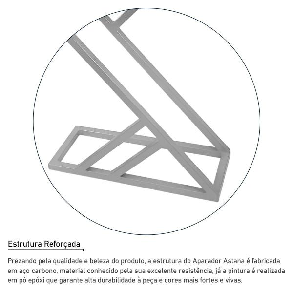 Aparador Astana Para Sala Quarto Prata e Preto - Genus Móveis Imagem de Aparador Astana Para Sala Quarto Prata e Preto