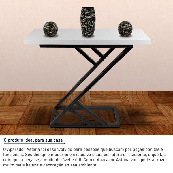 Aparador Astana Para Sala Quarto Preto e Branco - Genus Móveis Imagem de Aparador Astana Para Sala Quarto Preto e Branco