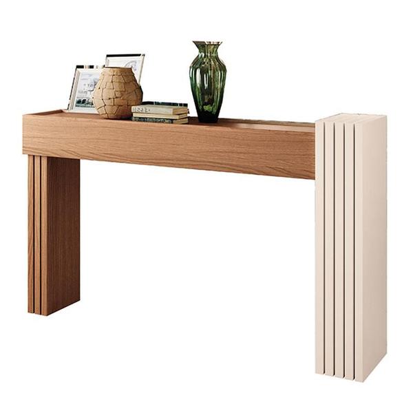 Aparador Astro e Mesa de Centro Luna Nature Off White HB Móveis - HB Moveis Imagem de Aparador Astro e Mesa de Centro Luna Nature Off White HB Móveis