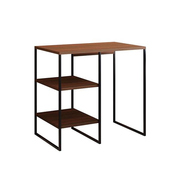 Imagem de Aparador Bar Buffet Adega Industrial Bourbon 95cm - Preto/carvalho