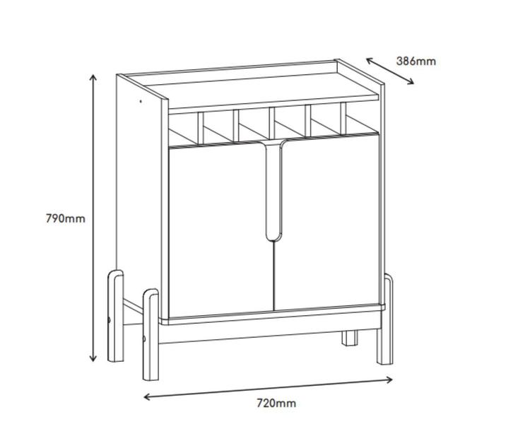 Imagem de Aparador bar para sua sala luxo off white /cd