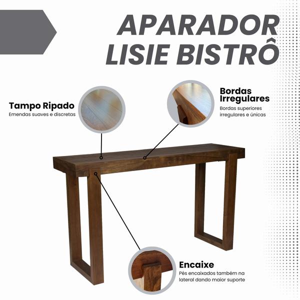 Imagem de Aparador Bistrô 150cm em Madeira Maciça Lisie Doma