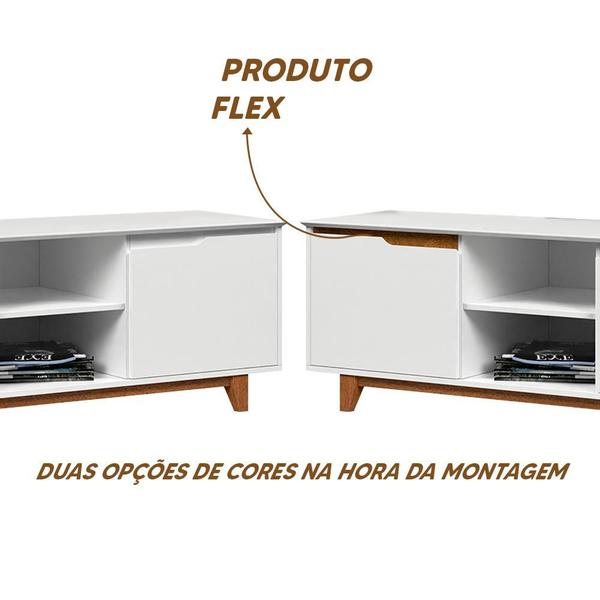 Aparador Buffet 2 Portas Branco Freijó Flex Oslo Shop Jm - E.J Imagem de Aparador Buffet 2 Portas Branco Freijó Flex Oslo Shop Jm