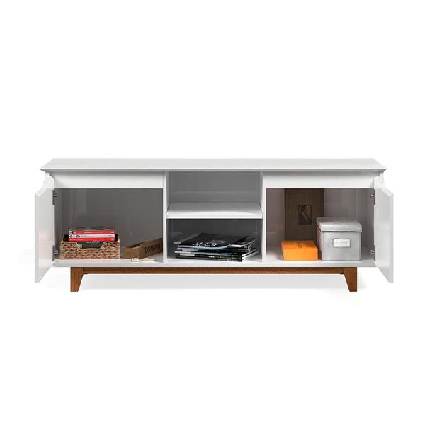 Aparador Buffet 2 Portas Branco Freijó Flex Oslo Shop Jm - E.J Imagem de Aparador Buffet 2 Portas Branco Freijó Flex Oslo Shop Jm