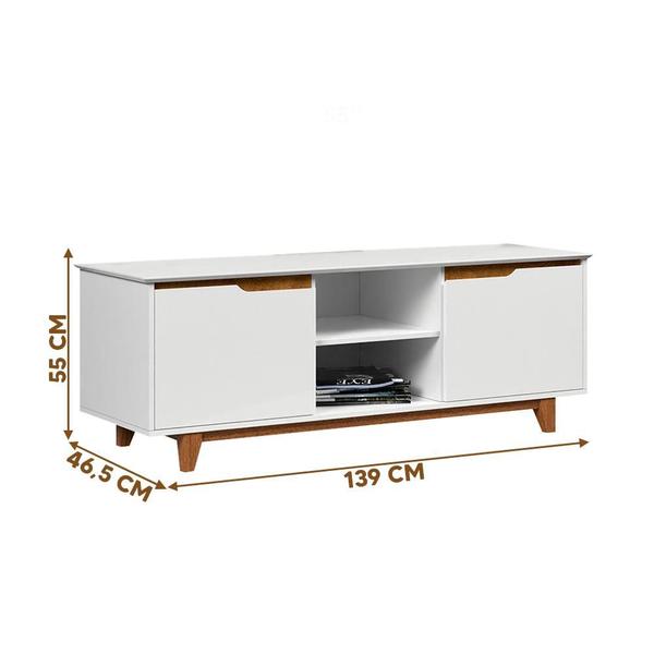 Aparador Buffet 2 Portas Branco Freijó Flex Oslo Shop Jm - E.J Imagem de Aparador Buffet 2 Portas Branco Freijó Flex Oslo Shop Jm