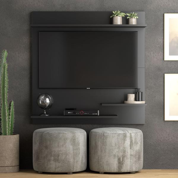 Imagem de Aparador Buffet Adega Rubi + Painel 32" Madri Cor Preto