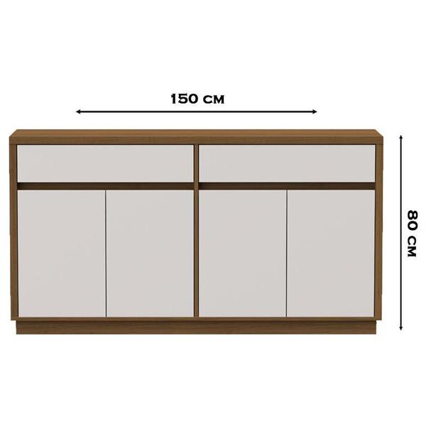 Imagem de Aparador Buffet Ambiente Ana Imbuia Off White  New Ceval