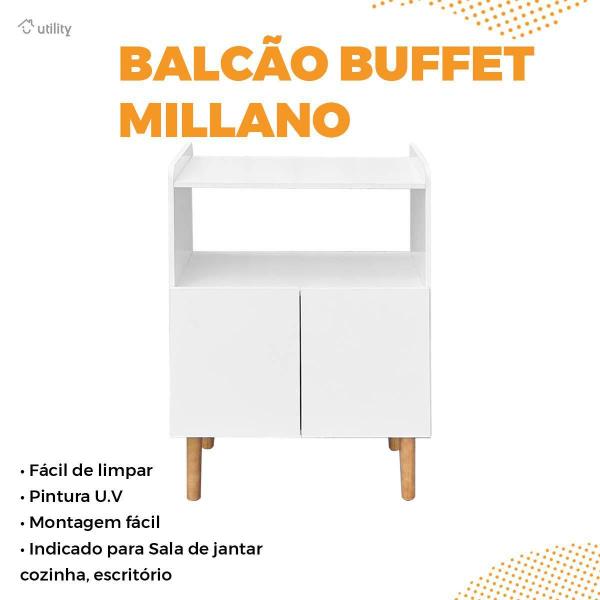 Imagem de Aparador Buffet Cantinho Cafe Retro Mesa Madeira 58x85cm