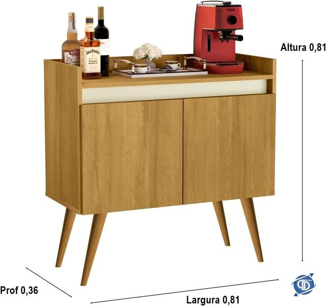 Aparador Buffet Cantinho Do Café 2 Portas Luxuoso - Cores Diversas - JM Casa dos Móveis Imagem de Aparador Buffet Cantinho Do Café 2 Portas Luxuoso - Cores Diversas - JM Casa dos Móveis