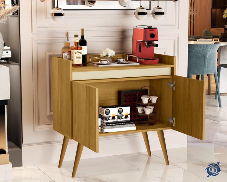 Aparador Buffet Cantinho Do Café 2 Portas Luxuoso - Cores Diversas - JM Casa dos Móveis Imagem de Aparador Buffet Cantinho Do Café 2 Portas Luxuoso - Cores Diversas - JM Casa dos Móveis