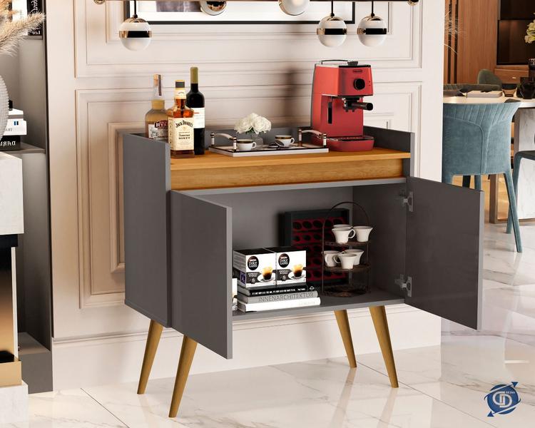 Aparador Buffet Cantinho Do Café 2 Portas Luxuoso - Cores Diversas - JM Casa dos Móveis Imagem de Aparador Buffet Cantinho Do Café 2 Portas Luxuoso - Cores Diversas - JM Casa dos Móveis