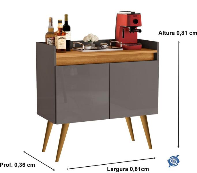 Aparador Buffet Cantinho Do Café 2 Portas Luxuoso - Cores Diversas - JM Casa dos Móveis Imagem de Aparador Buffet Cantinho Do Café 2 Portas Luxuoso - Cores Diversas - JM Casa dos Móveis