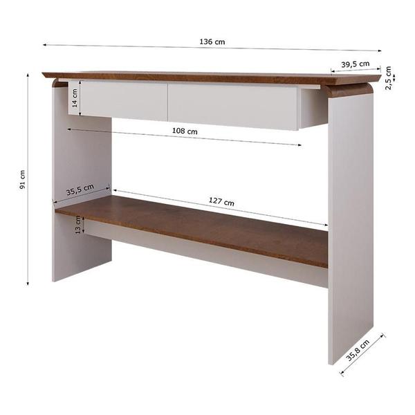 Imagem de Aparador Buffet Charles com 2 Gavetas 136 cm