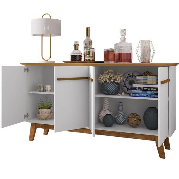 Aparador Buffet Decorativo Magno B02 Cinamomo Branco - Lyam Decor Imagem de Aparador Buffet Decorativo Magno B02 Cinamomo Branco - Lyam Decor
