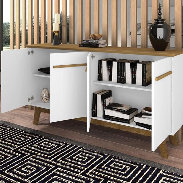 Aparador Buffet Decorativo Magno B02 Cinamomo Branco - Lyam Decor Imagem de Aparador Buffet Decorativo Magno B02 Cinamomo Branco - Lyam Decor