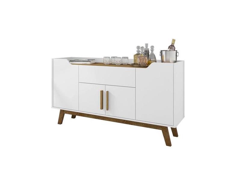 Aparador Buffet Future Branco/Cinamomo Bechara Móveis Imagem de Aparador Buffet Future Branco/Cinamomo Bechara Móveis