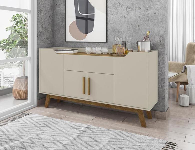 Aparador Buffet Future Off-White/Cinamomo - Bechara Imagem de Aparador Buffet Future Off-White/Cinamomo - Bechara