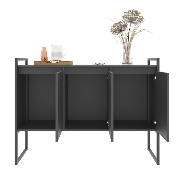 Imagem de Aparador Buffet Industrial Turquia Preto Onix