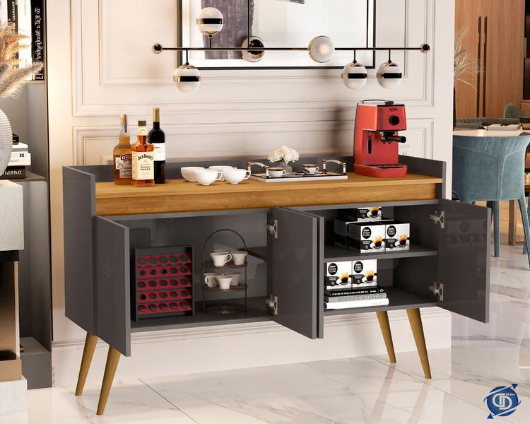 Aparador Buffet Luxo 4 Portas Pés Palito cores - Comprar Moveis em casa - Comprar Móveis em Casa Imagem de Aparador Buffet Luxo 4 Portas Pés Palito cores - Comprar Moveis em casa