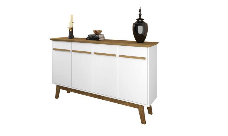 Aparador Buffet Opala Cinamomo Com Branco Bechara Móveis Imagem de Aparador Buffet Opala Cinamomo Com Branco Bechara Móveis