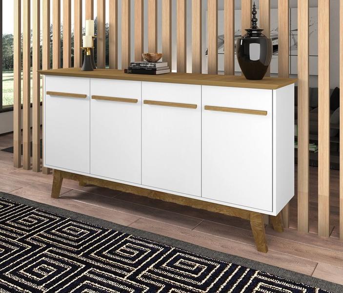 Aparador Buffet Opala Cinamomo Com Branco Bechara Móveis Imagem de Aparador Buffet Opala Cinamomo Com Branco Bechara Móveis