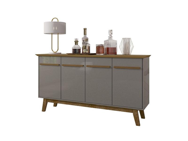 Aparador Buffet Opala Cinamomo/Titanium Bechara Móveis Imagem de Aparador Buffet Opala Cinamomo/Titanium Bechara Móveis