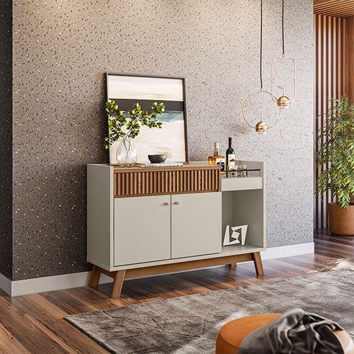 Aparador Buffet para Sala de Estar Lorenzzo L01 Freijó Off White Clique Chique Imagem de Aparador Buffet para Sala de Estar Lorenzzo L01 Freijó Off White Clique Chique