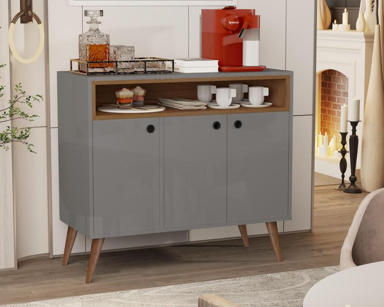 Aparador Buffet Paris 3 Portas Coffe break Pé Palito de madeira Cores - Comprar Moveis para sua Casa - Comprar Móveis em Casa Imagem de Aparador Buffet Paris 3 Portas Coffe break Pé Palito de madeira Cores - Comprar Moveis para sua Casa