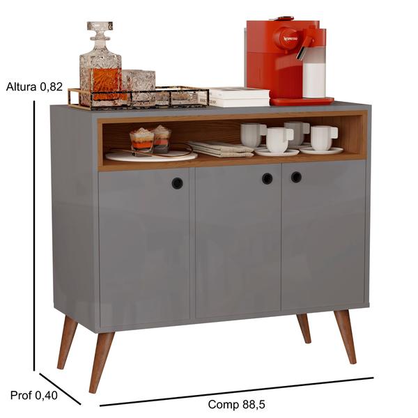 Aparador Buffet Paris 3 Portas Coffe break Pé Palito de madeira Cores - Comprar Moveis para sua Casa - Comprar Móveis em Casa Imagem de Aparador Buffet Paris 3 Portas Coffe break Pé Palito de madeira Cores - Comprar Moveis para sua Casa