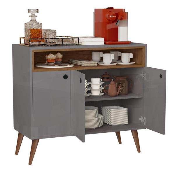 Aparador Buffet Paris 3 Portas Coffe break Pé Palito de madeira Cores - Comprar Moveis para sua Casa - Comprar Móveis em Casa Imagem de Aparador Buffet Paris 3 Portas Coffe break Pé Palito de madeira Cores - Comprar Moveis para sua Casa