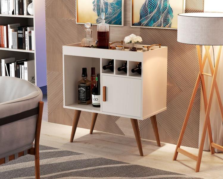 Aparador Buffet Paris Pés Palito Estilo Retrô cor Off White - Comprar Móveis em Casa Imagem de Aparador Buffet Paris Pés Palito Estilo Retrô cor Off White - Comprar Móveis em Casa