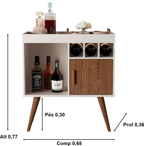 Imagem de Aparador Buffet Pés Palito Paris Cores - Comprar Moveis em Casa