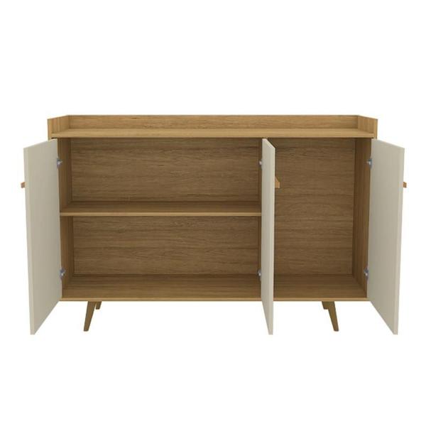 Aparador Buffet Quartzo Cinamomo/Off-White - Bechara Imagem de Aparador Buffet Quartzo Cinamomo/Off-White - Bechara