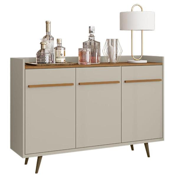 Aparador Buffet Quartzo Off-White/Naturalle - Bechara Imagem de Aparador Buffet Quartzo Off-White/Naturalle - Bechara
