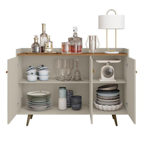 Imagem de Aparador Buffet Quartzo Off-White/Naturalle - Bechara