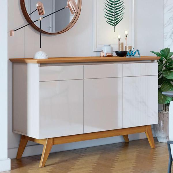 Aparador Buffet Retrô Off White - IMCAL Imagem de Aparador Buffet Retrô Off White
