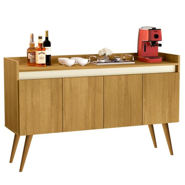Aparador Buffet Sala 4 Portas Safira Pés Palito Madeira Maciça - Várias Cores - JM Mais Móveis - JM Casa dos Móveis Imagem de Aparador Buffet Sala 4 Portas Safira Pés Palito Madeira Maciça - Várias Cores - JM Mais Móveis