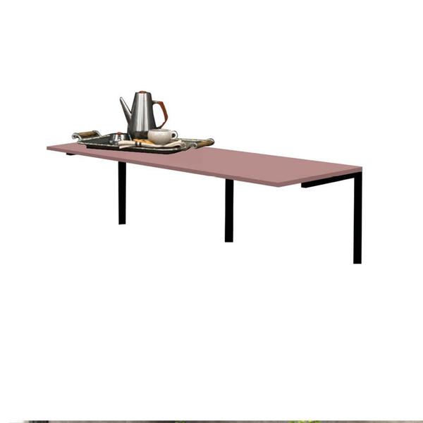 Imagem de Aparador Buffet Suspenso de Parede 120cm Café Suporte Preto MDF Rose - Ahazzo Móveis