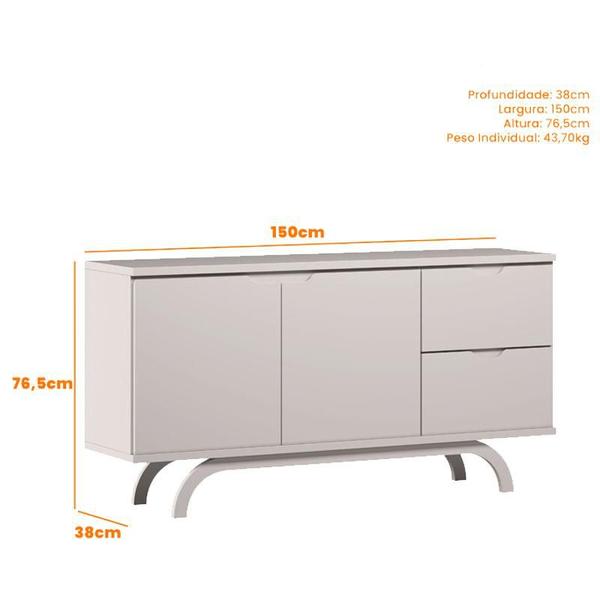 Imagem de Aparador Buffet Vicenza Off White  New Ceval