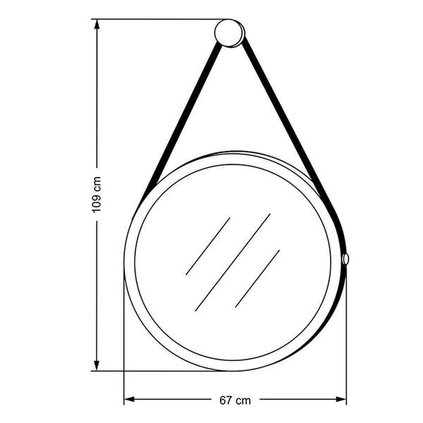 Imagem de Aparador Classic Com Espelho Decorativo Adnet 67cm Hi01 Branco Acetinado - Mpozenato