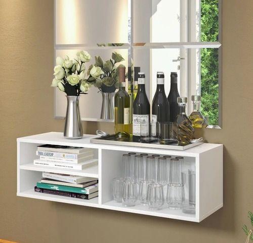 Aparador com 3 nichos Para Quarto Dispensa com prateleiras - Decore com Amor Imagem de Aparador com 3 nichos Para Quarto Dispensa com prateleiras