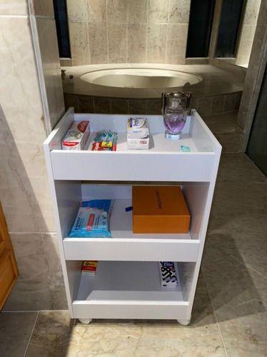 Aparador com rodinha Para manicure ou Para quarto com nichos - Decore com Amor Imagem de Aparador com rodinha Para manicure ou Para quarto com nichos