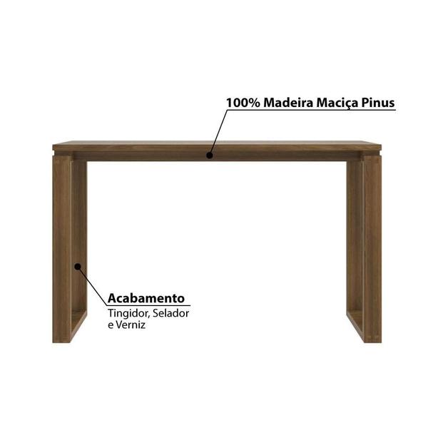 Aparador Craft 120cm em Madeira Maciça - Garapa - P&C ArteMobili Imagem de Aparador Craft 120cm em Madeira Maciça - Garapa
